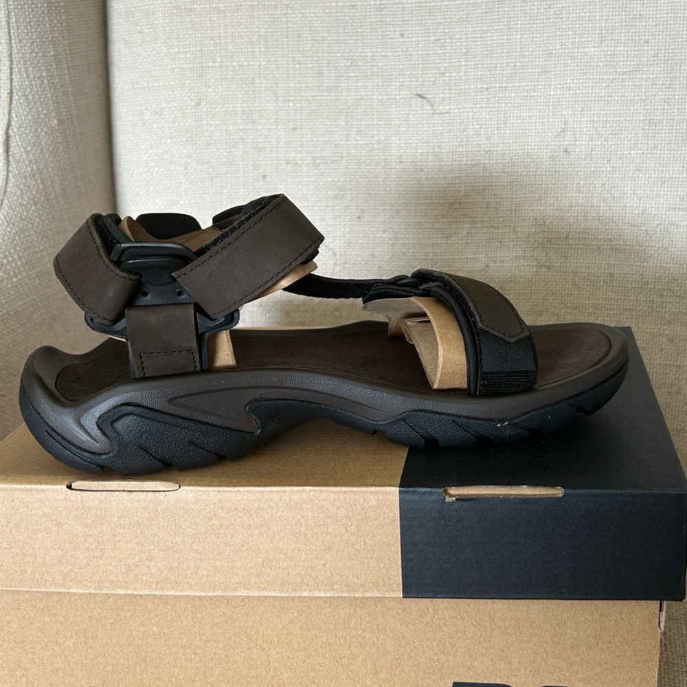 Teva Brown and Black Men's Sandals